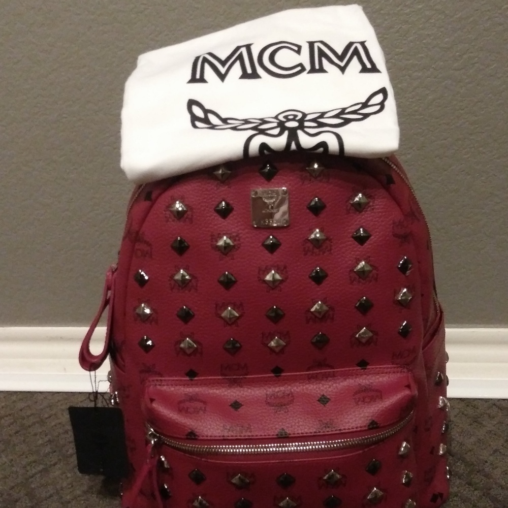 Authentic MCM Studded Backpack - Picture 3 of 3